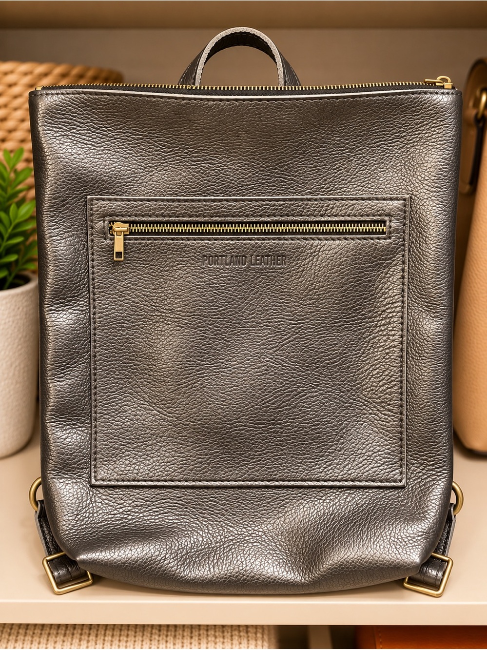 ๐ฆ Portland Leather Goods | Leather Backpack in Stardust - Laptop Size - and Keyc